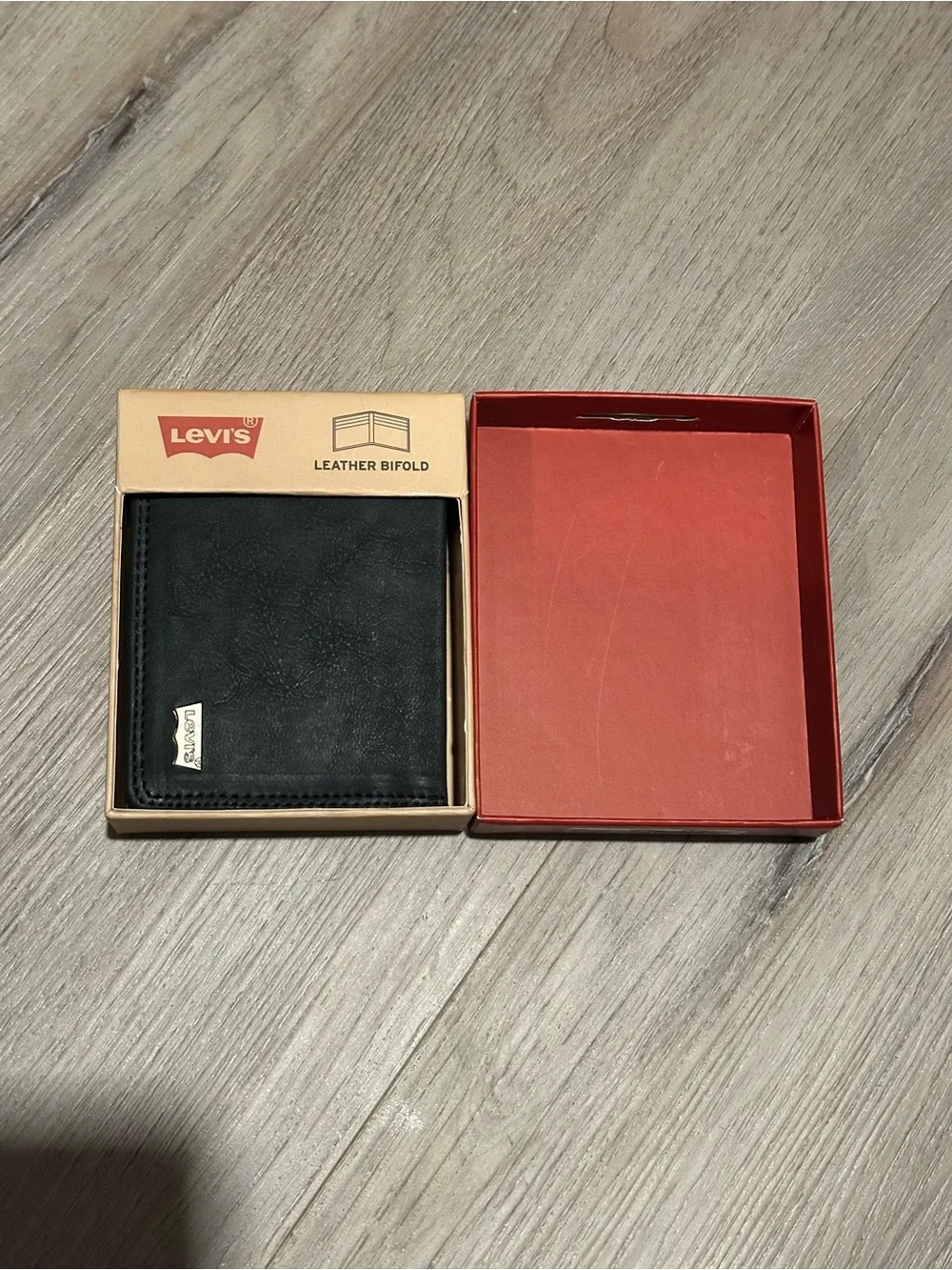 Levi's Black Leather Bifold Wallet
